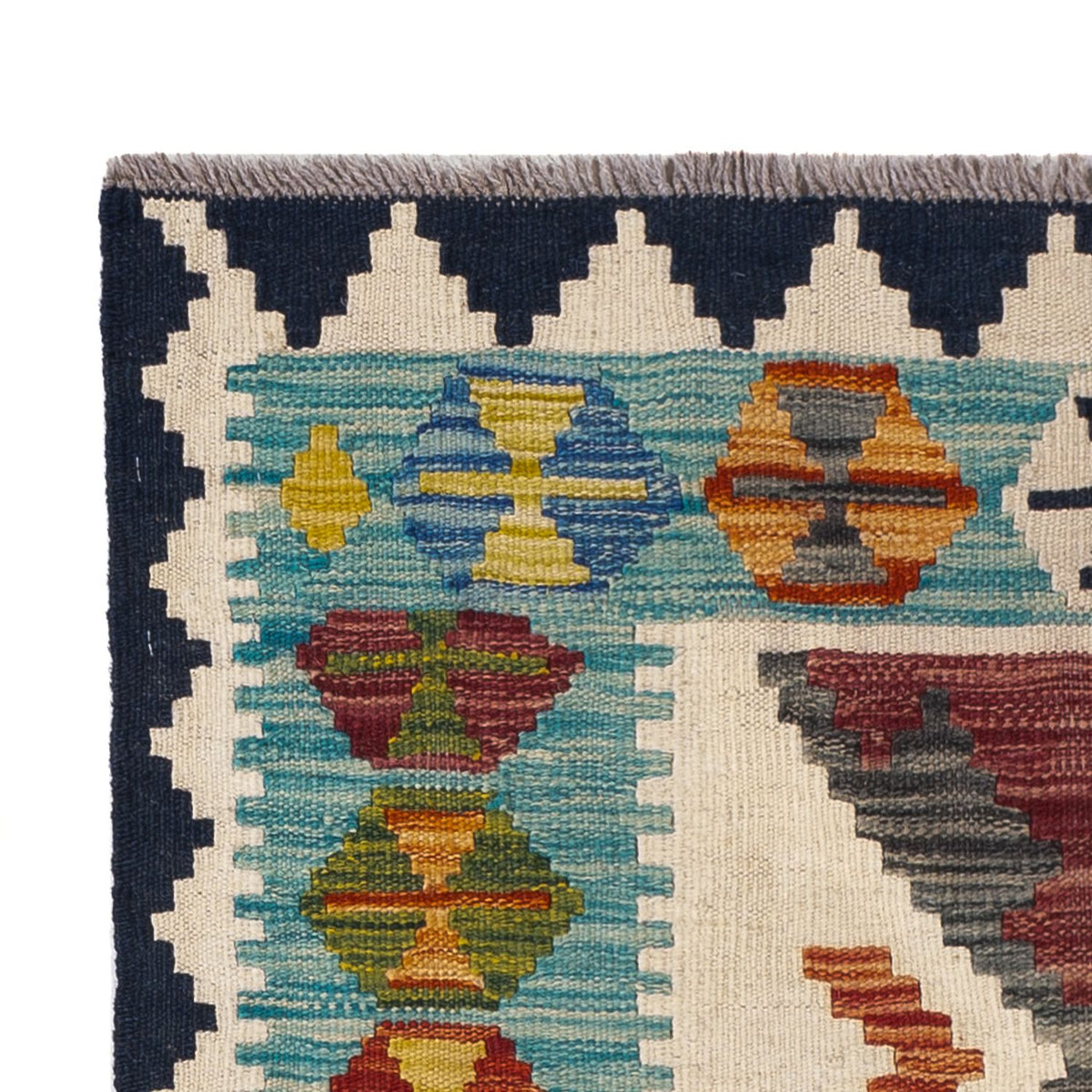 Kelim Carpet - Splash - 130 x 86 cm - flerfarvet