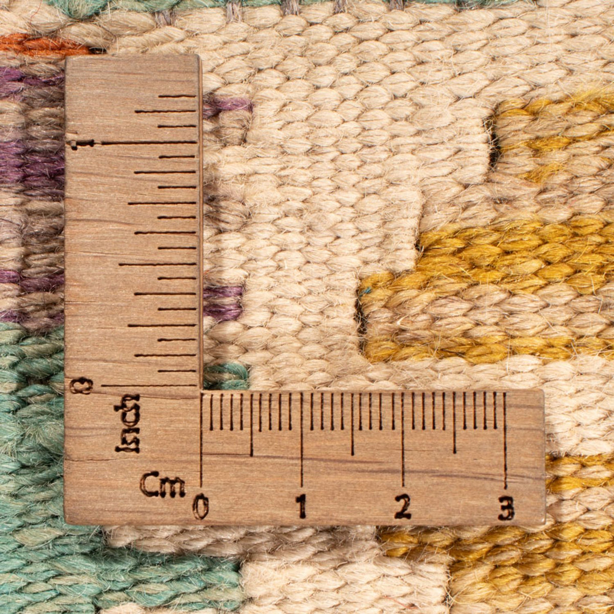 Kelim Carpet - Splash - 197 x 156 cm - flerfarvet