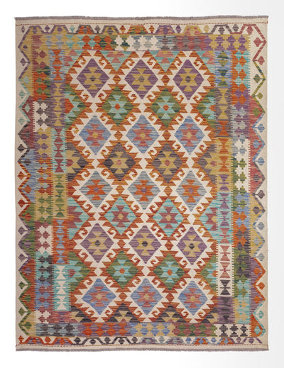 Kilim Maimana Tæppe 153x201cm - Uldtæppe