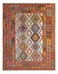 Kelim Carpet - Splash - 198 x 149 cm - flerfarvet