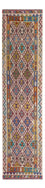 Løber Kelim Carpet - Splash - 301 x 79 cm - flerfarvet