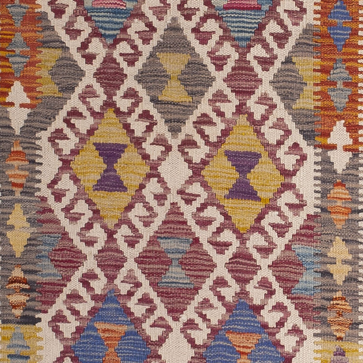 Løber Kelim Carpet - Splash - 301 x 79 cm - flerfarvet