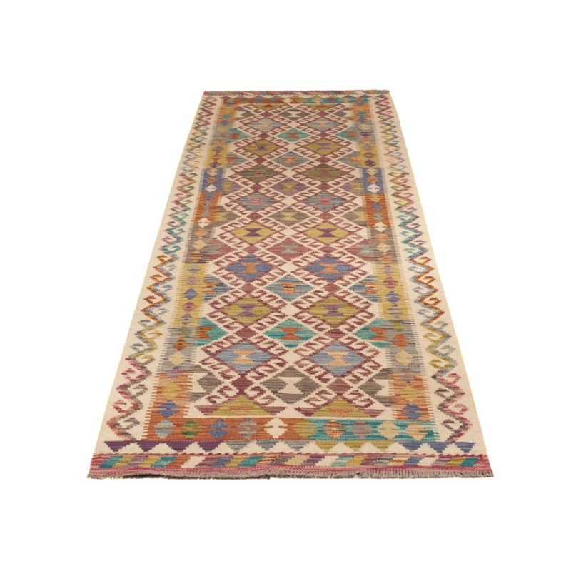 Løber Kelim Carpet - Splash - 301 x 79 cm - flerfarvet