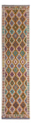 Løber Kelim Carpet - Splash - 301 x 81 cm - flerfarvet
