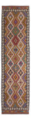 Løber Kelim Carpet - Splash - 295 x 85 cm - flerfarvet