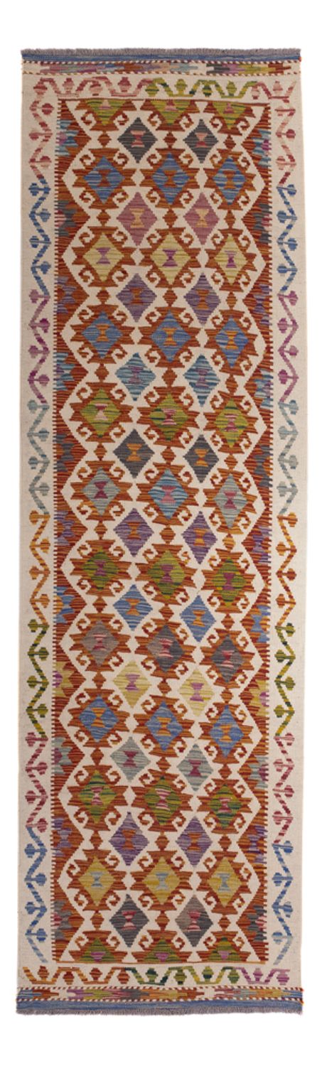 Løber Kelim Carpet - Splash - 269 x 84 cm - flerfarvet