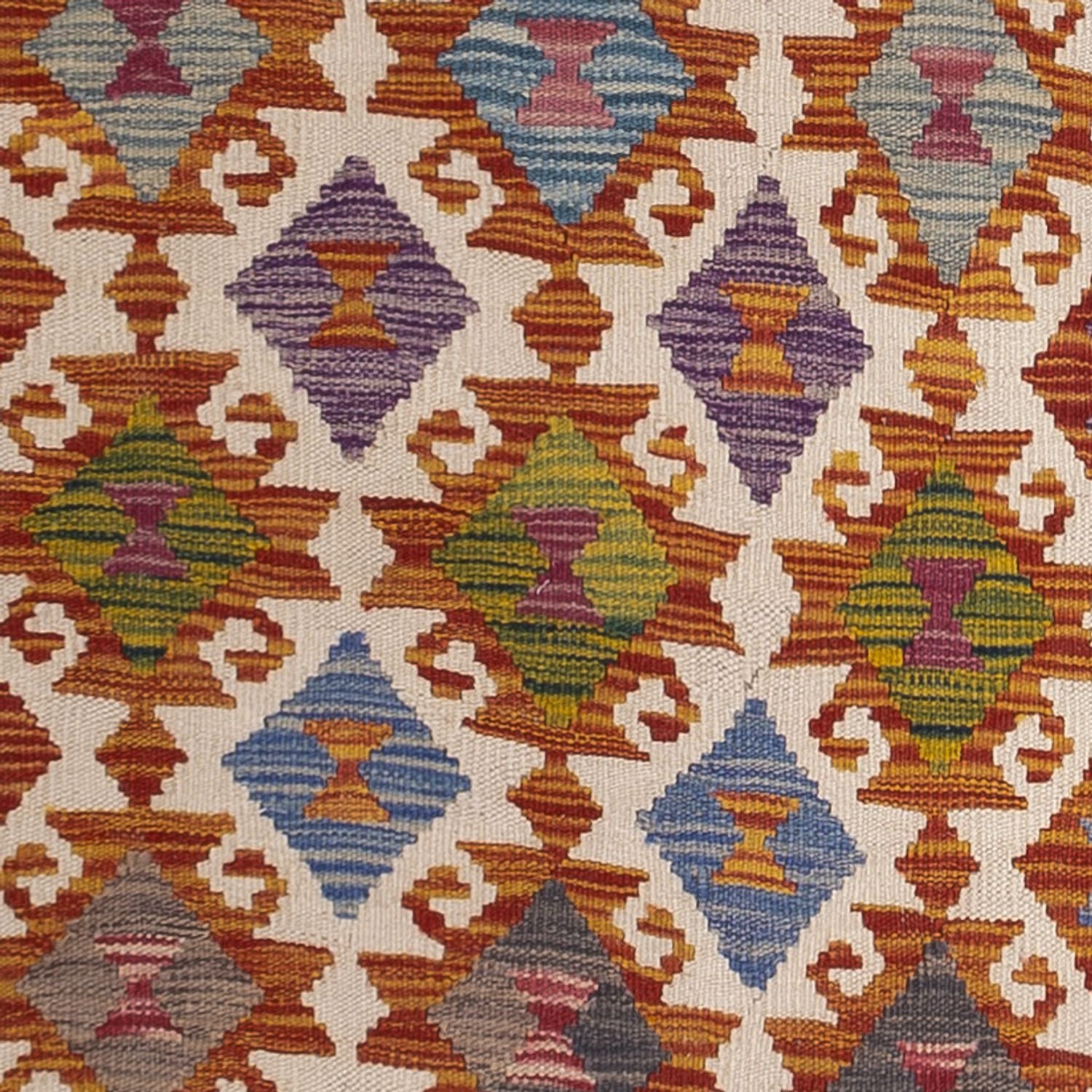 Løber Kelim Carpet - Splash - 269 x 84 cm - flerfarvet