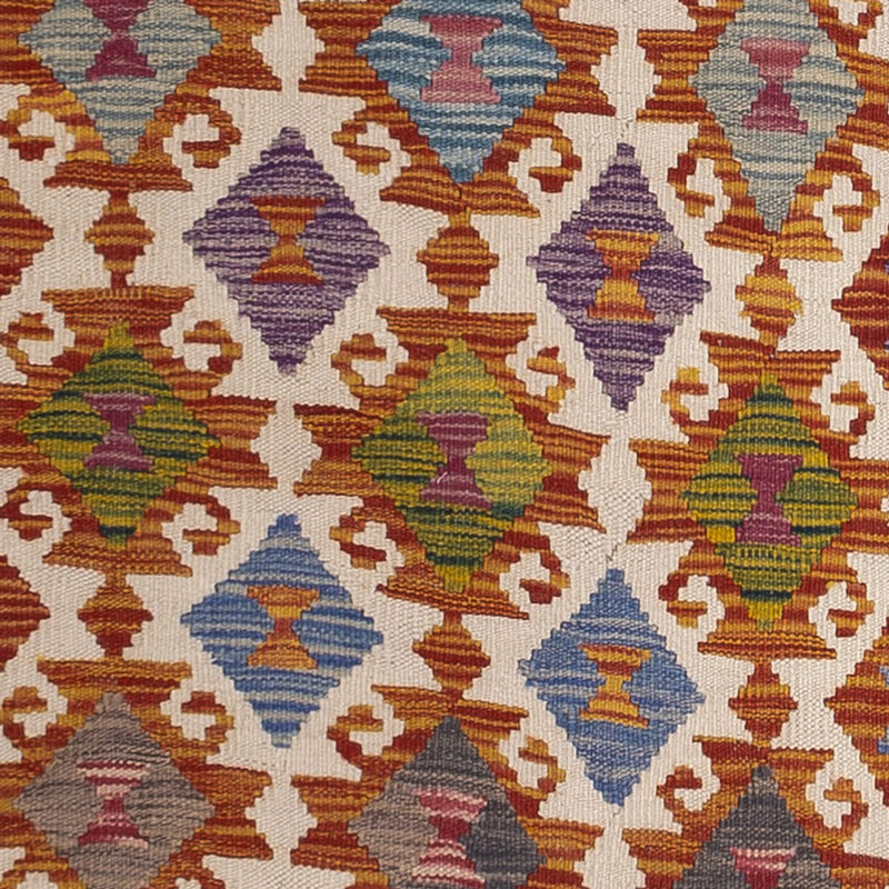 Løber Kelim Carpet - Splash - 269 x 84 cm - flerfarvet