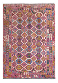 Kelim Carpet - Splash - 254 x 177 cm - flerfarvet