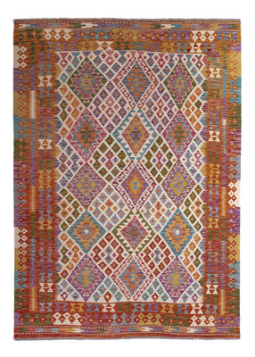 Kelim Carpet - Splash - 236 x 170 cm - flerfarvet