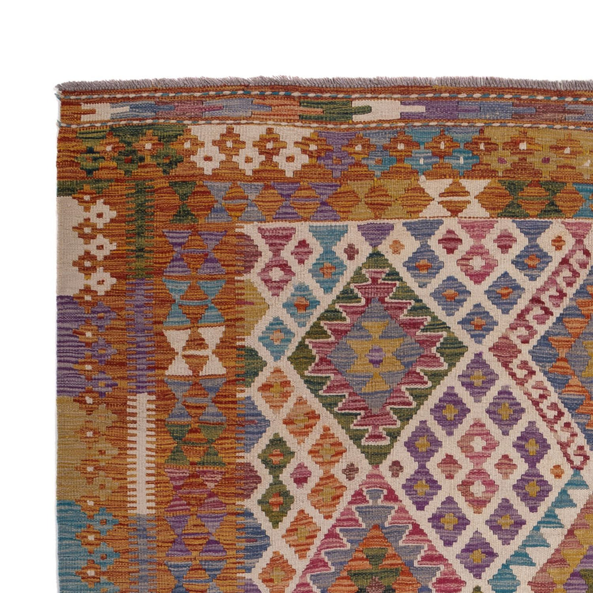 Kelim Carpet - Splash - 236 x 170 cm - flerfarvet