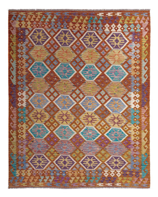 Kelim Carpet - Splash - 247 x 201 cm - flerfarvet