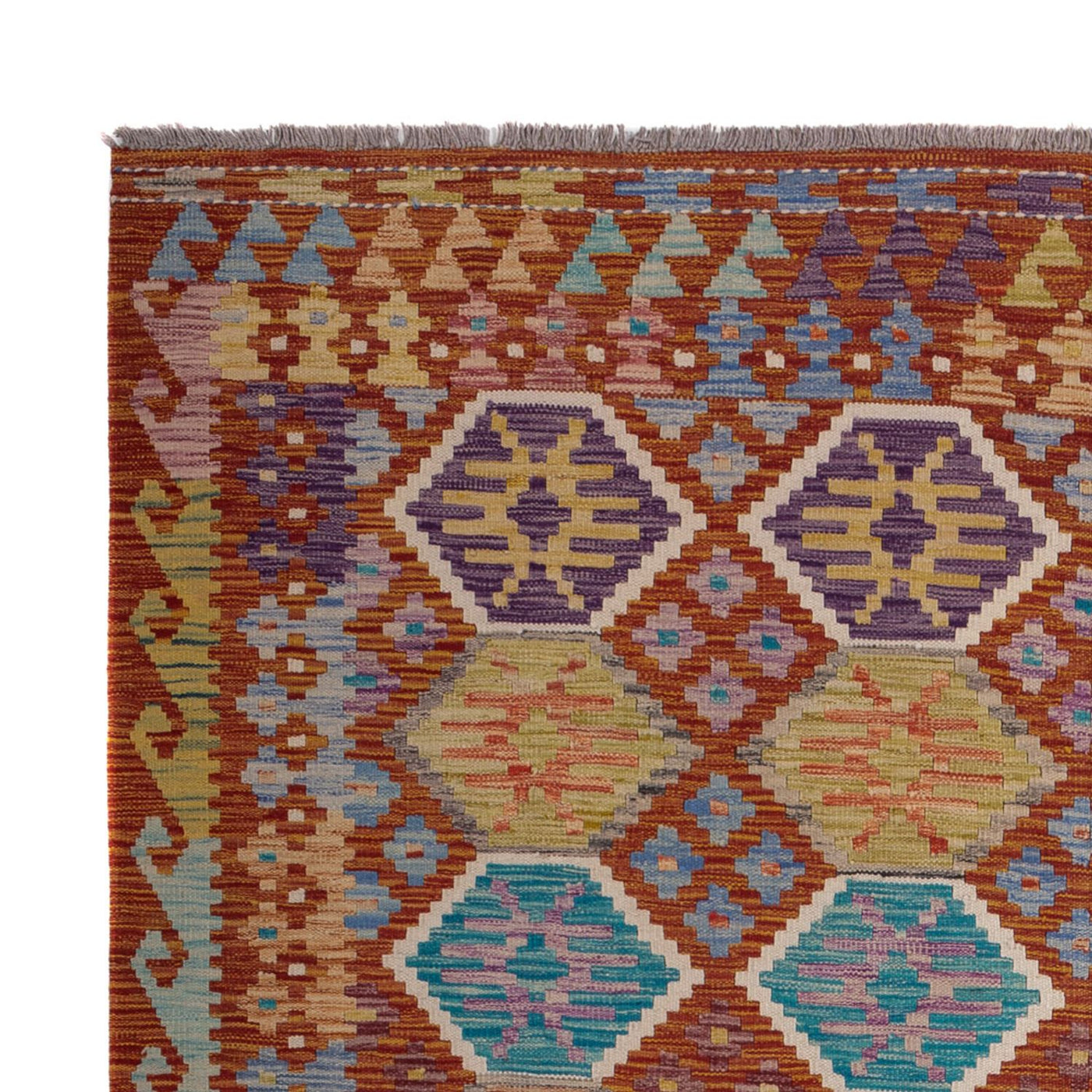 Kilim Maimana Tæppe 247x201cm - Uldtæppe
