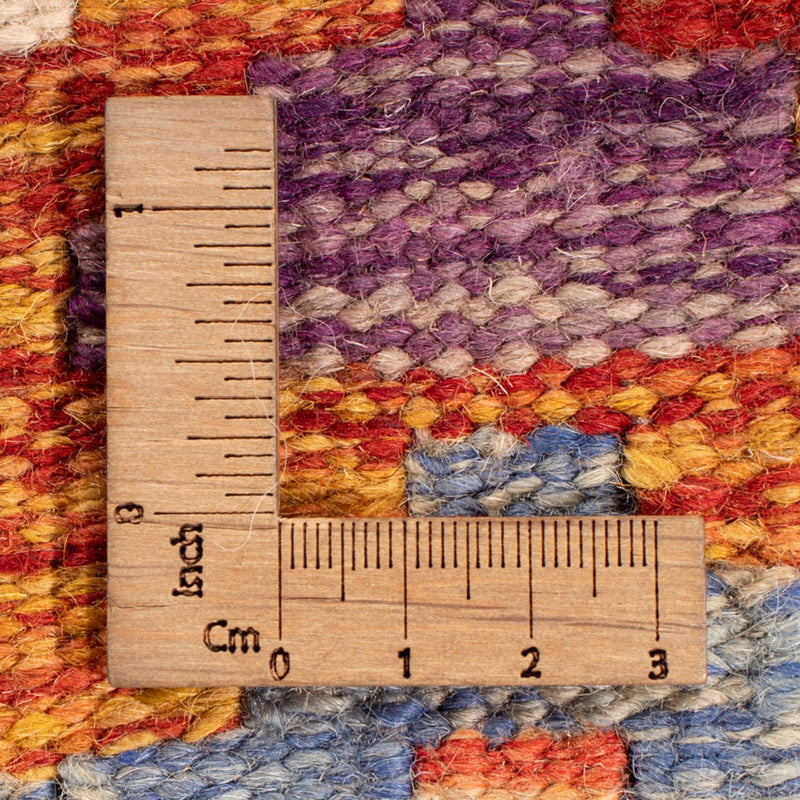 Kelim Carpet - Splash - 247 x 201 cm - flerfarvet