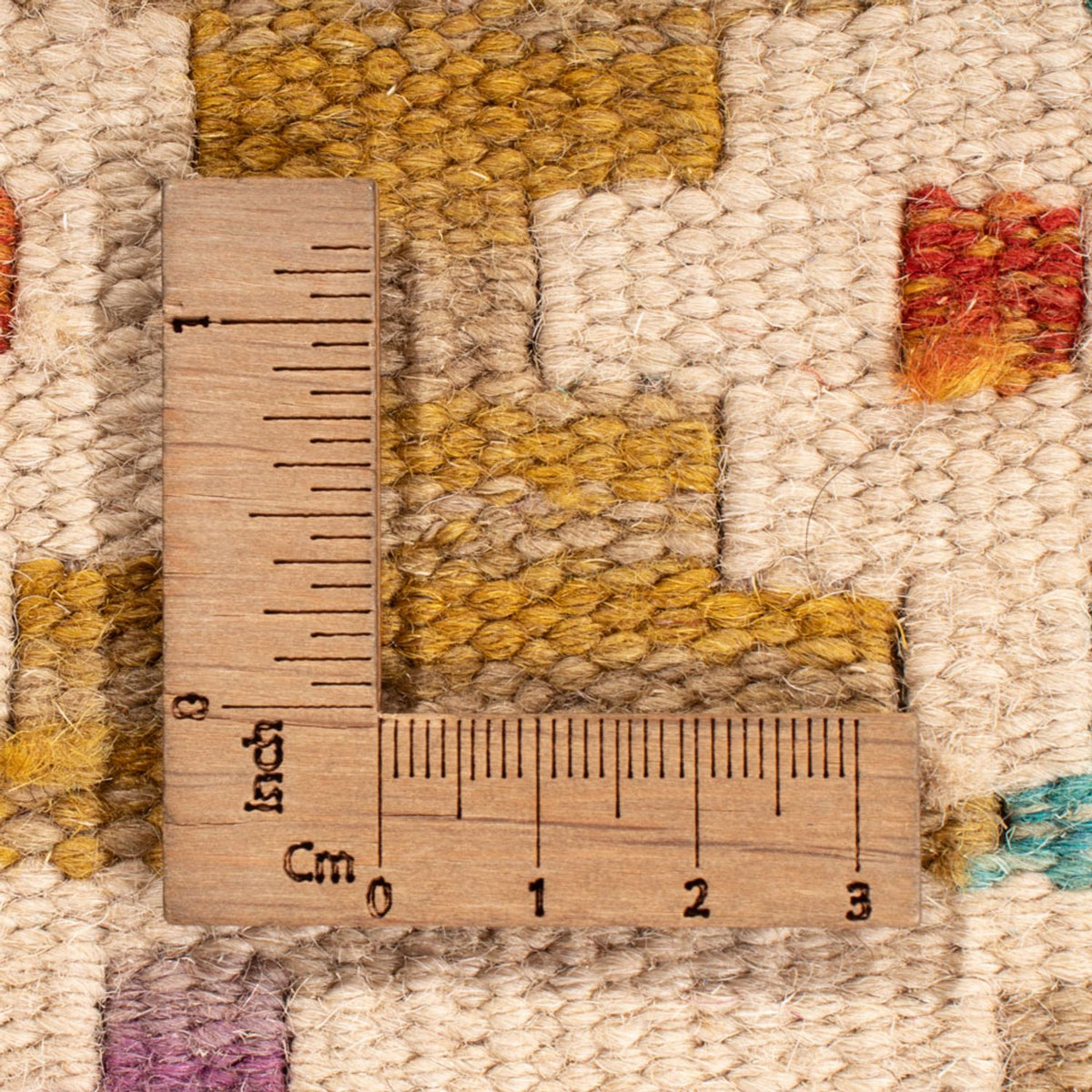 Kelim Carpet - Splash - 246 x 204 cm - flerfarvet