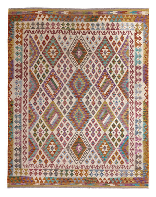 Kelim Carpet - Splash - 243 x 201 cm - flerfarvet