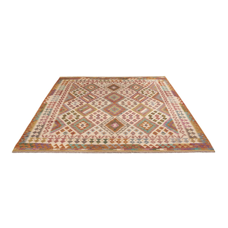 Kelim Carpet - Splash - 243 x 201 cm - flerfarvet