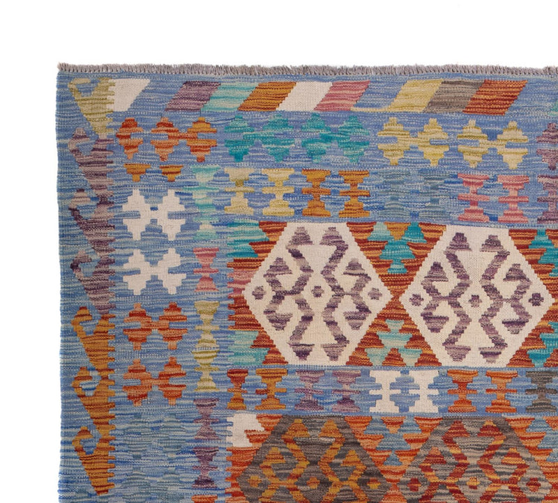 Kelim Carpet - Splash - 244 x 205 cm - flerfarvet