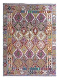 Kelim Carpet - Splash - 250 x 191 cm - flerfarvet