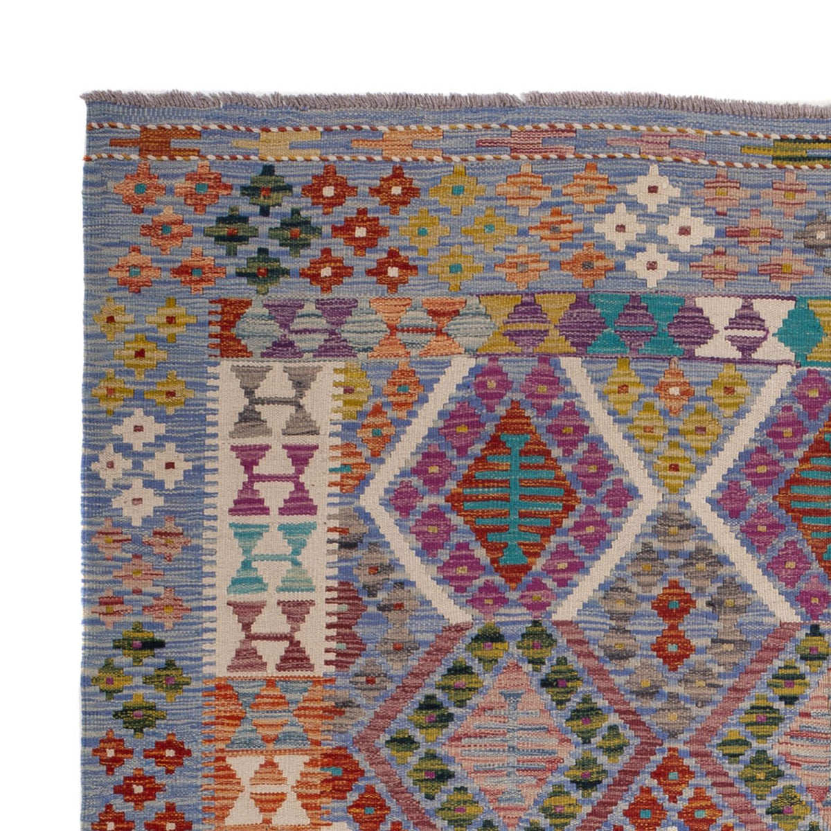 Kelim Carpet - Splash - 250 x 191 cm - flerfarvet