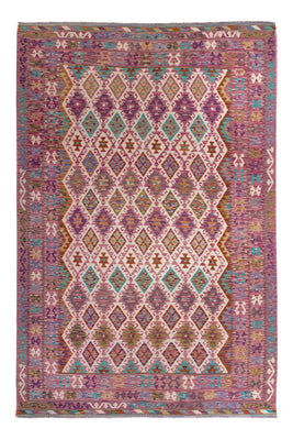Kelim Carpet - Splash - 308 x 215 cm - flerfarvet