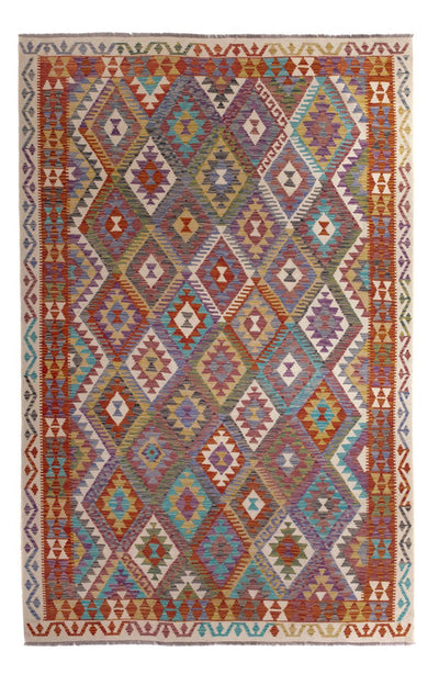 Kilim Maimana Tæppe 200x299cm - Uldtæppe
