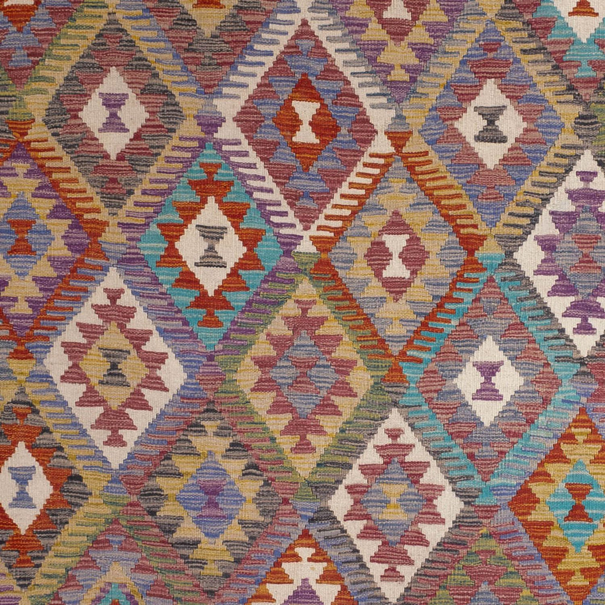 Kelim Carpet - Splash - 299 x 200 cm - flerfarvet