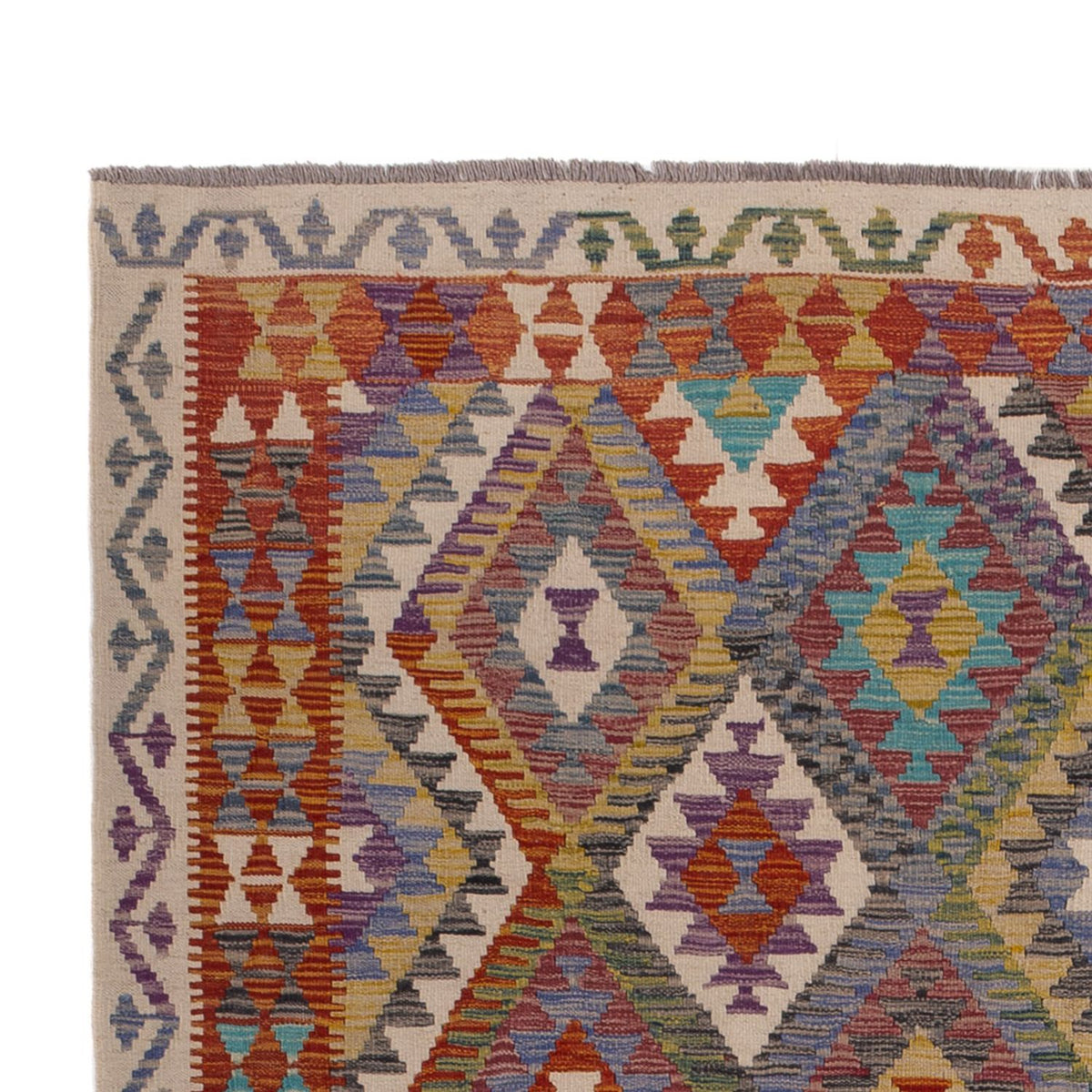 Kelim Carpet - Splash - 299 x 200 cm - flerfarvet