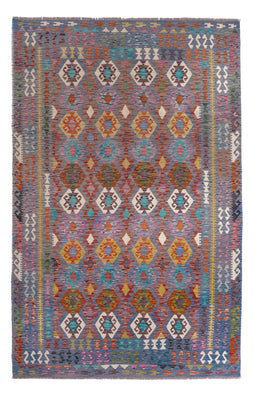 Kelim Carpet - Splash - 301 x 201 cm - flerfarvet