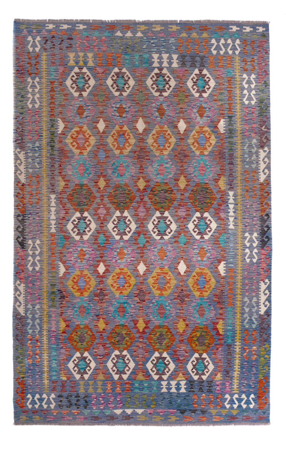 Kelim Carpet - Splash - 301 x 201 cm - flerfarvet
