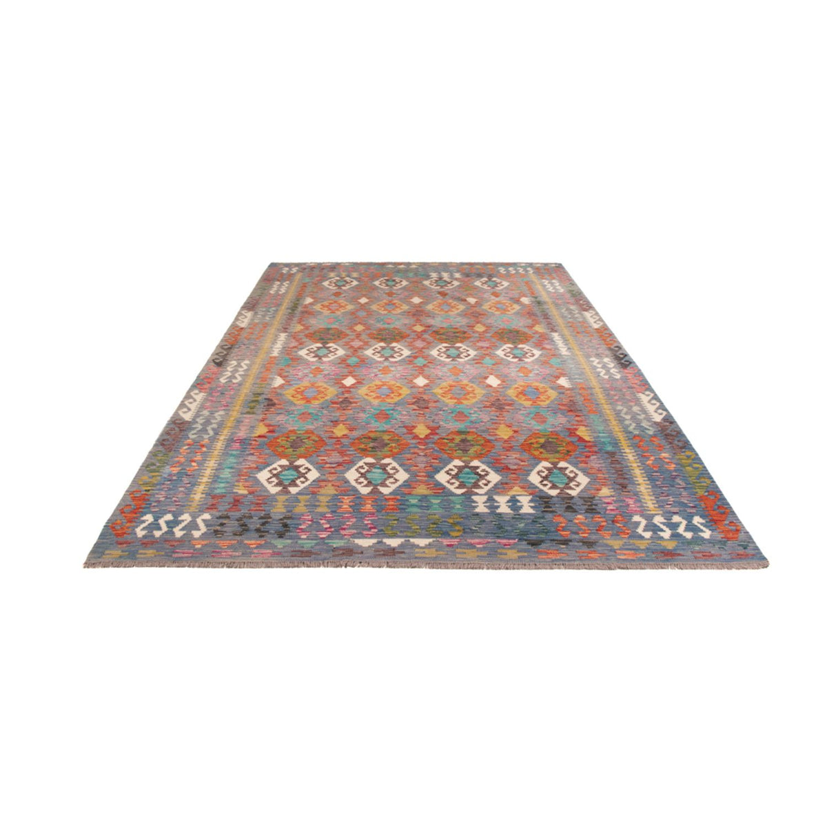 Kelim Carpet - Splash - 301 x 201 cm - flerfarvet