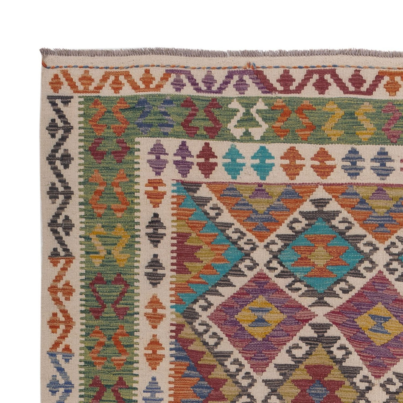 Kilim Maimana Tæppe 305x196cm - Uldtæppe