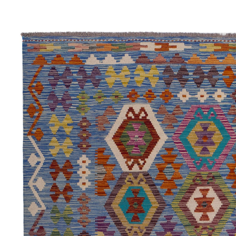 Kelim Carpet - Splash - 300 x 203 cm - flerfarvet