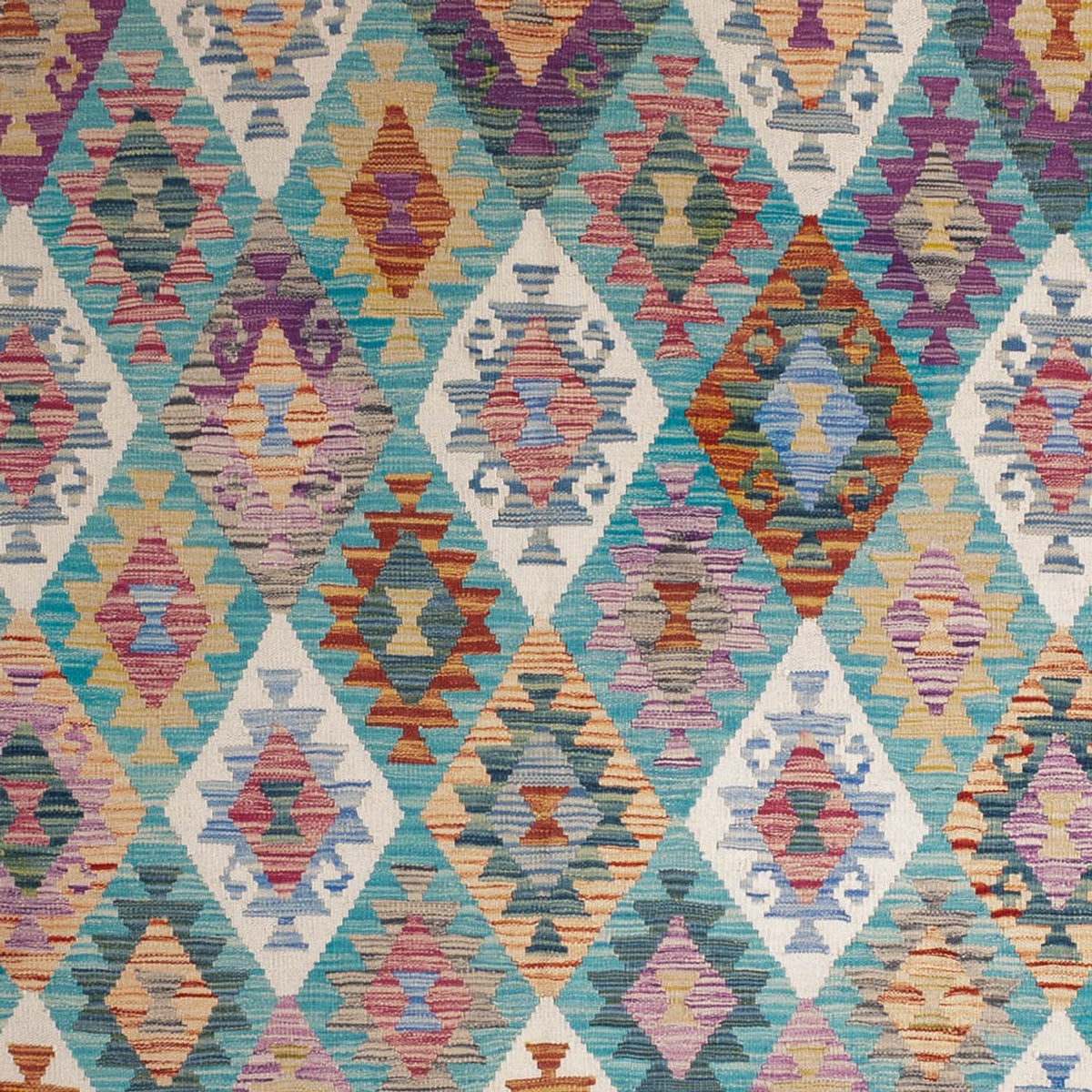 Kelim Carpet - Splash - 297 x 204 cm - flerfarvet