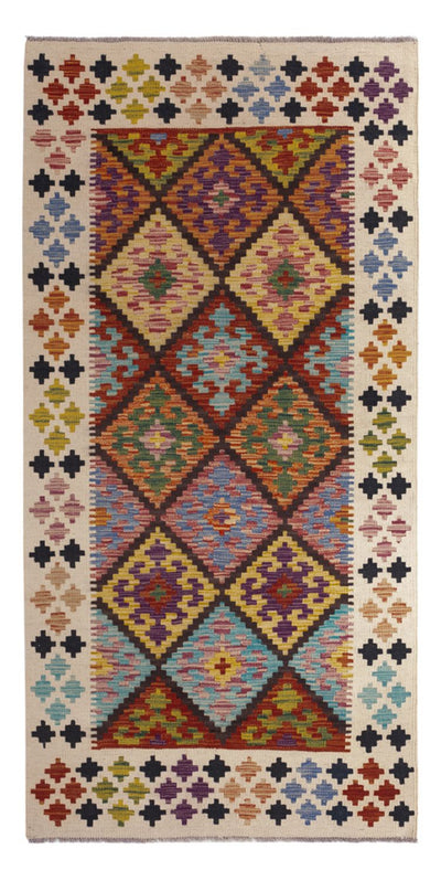 Kilim Maimana Tæppe 101x199cm - Uldtæppe