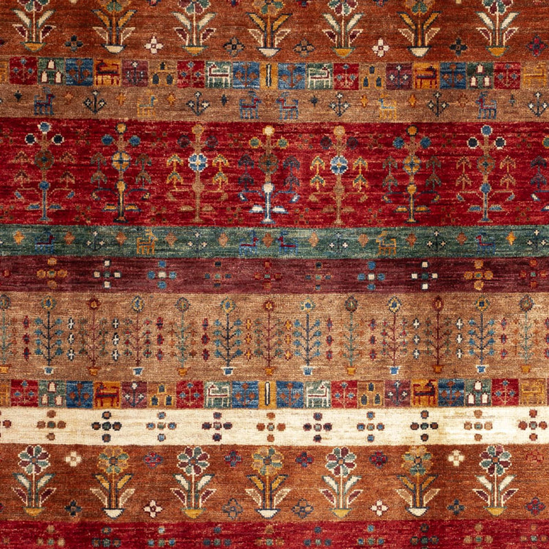 Gabbeh Tæppe - Loribaft Persisk - 250 x 173 cm - flerfarvet