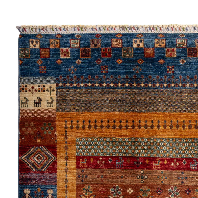 Gabbeh Tæppe - Loribaft Persisk - 250 x 173 cm - flerfarvet
