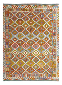 Kelim Carpet - Splash - 238 x 178 cm - flerfarvet