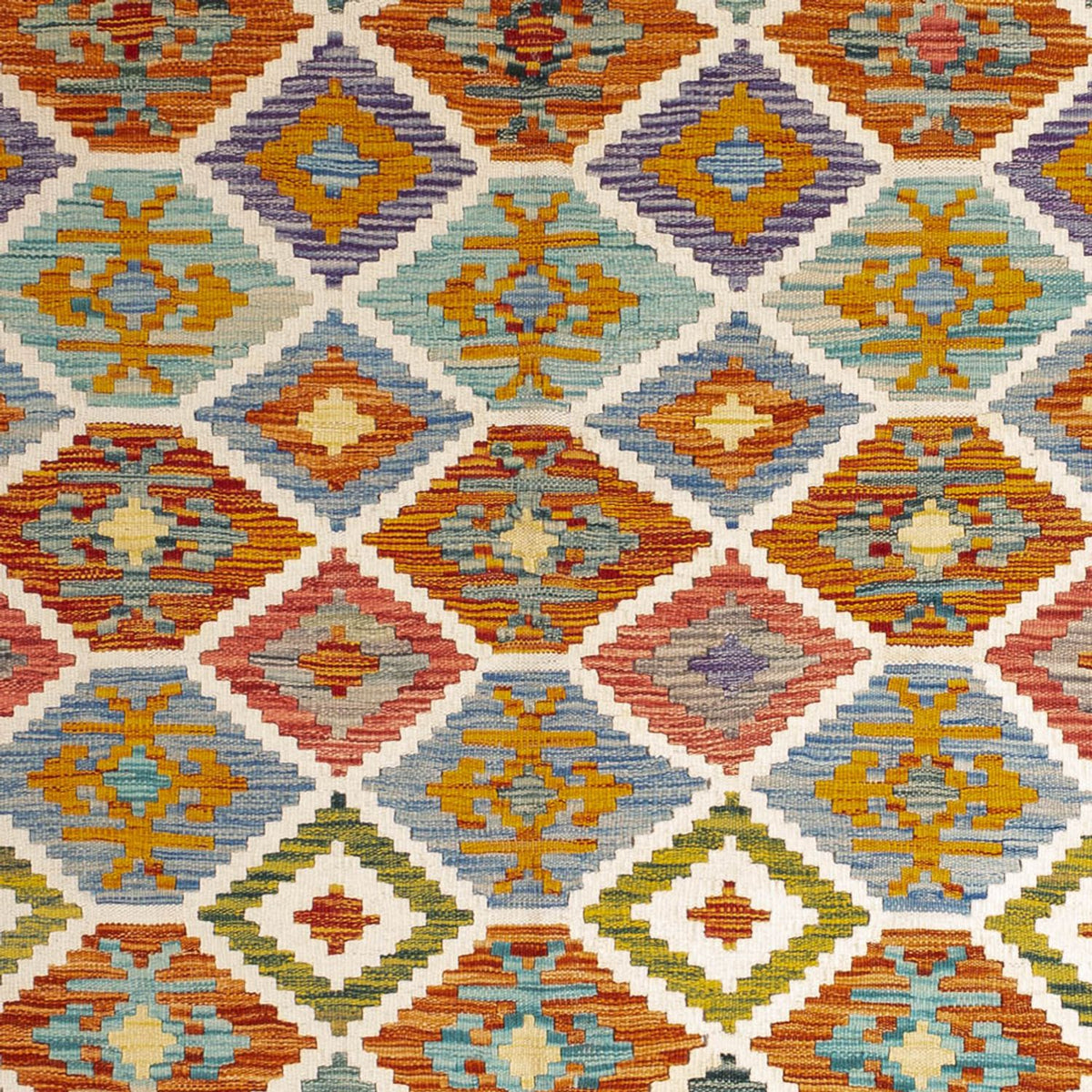 Kelim Carpet - Splash - 238 x 178 cm - flerfarvet