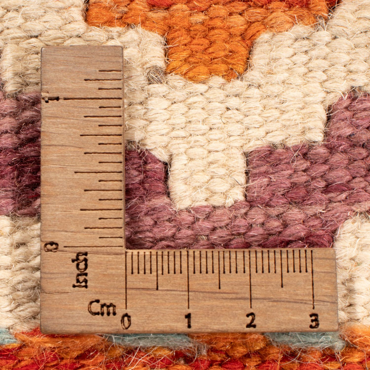 Kelim Carpet - Splash - 197 x 154 cm - flerfarvet