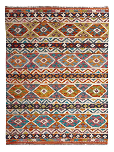 Kilim Maimana Tæppe 152x198cm - Uldtæppe