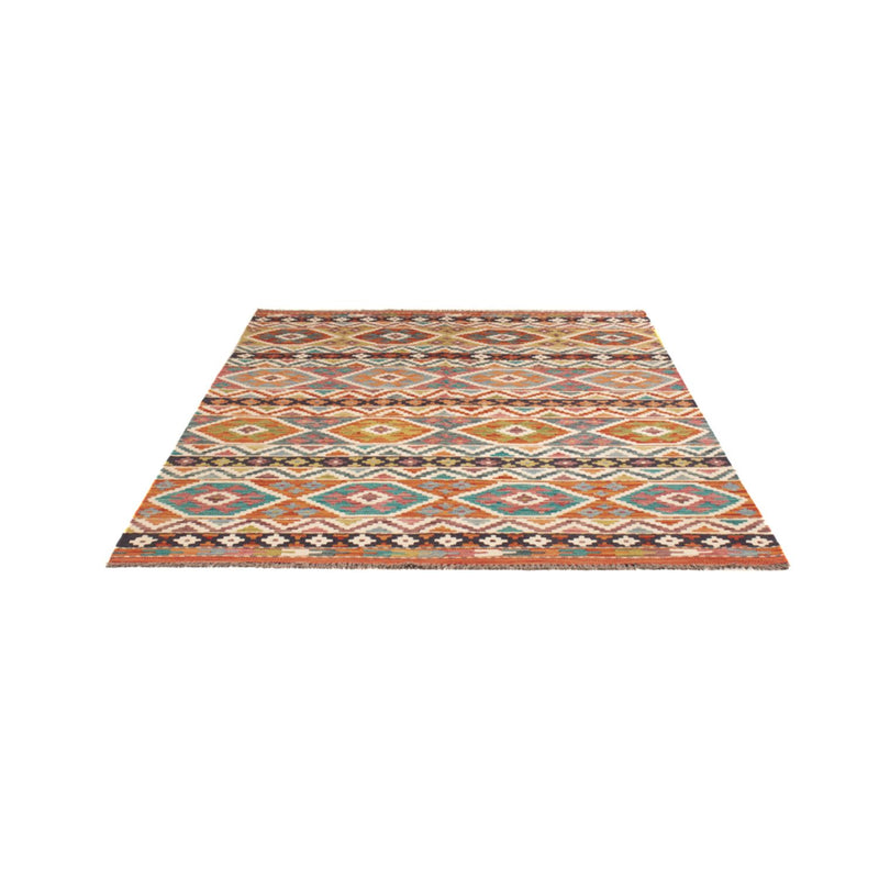 Kelim Carpet - Splash - 198 x 152 cm - flerfarvet