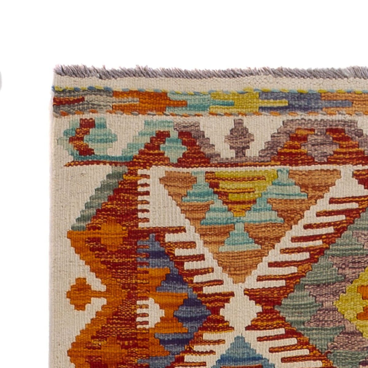 Løber Kelim Carpet - Splash - 234 x 80 cm - flerfarvet