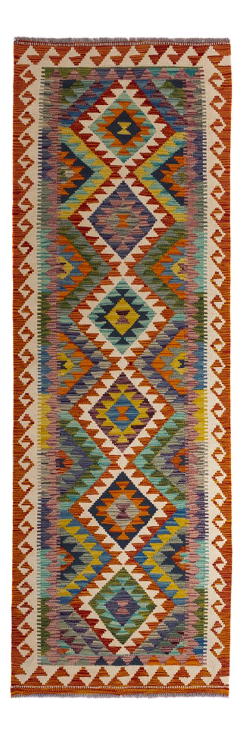 Løber Kelim Carpet - Splash - 233 x 87 cm - flerfarvet