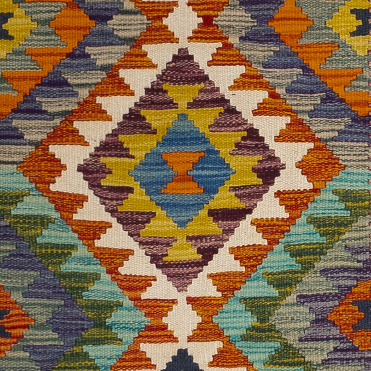 Løber Kelim Carpet - Splash - 233 x 87 cm - flerfarvet