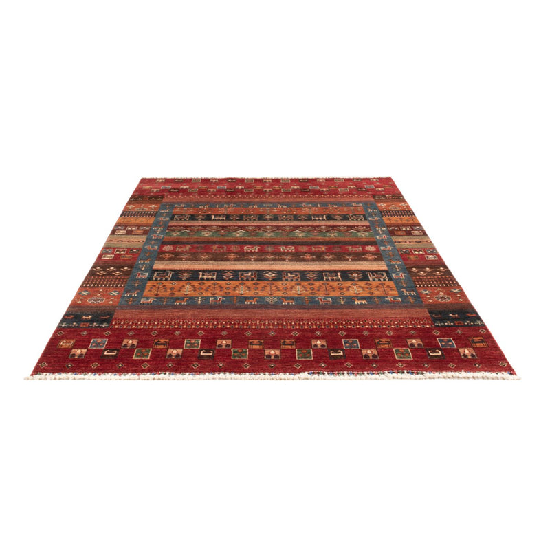 Gabbeh Tæppe - Loribaft Persisk - 244 x 176 cm - flerfarvet