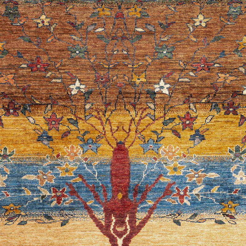 Gabbeh Tæppe - Loribaft Persisk - 193 x 158 cm - flerfarvet
