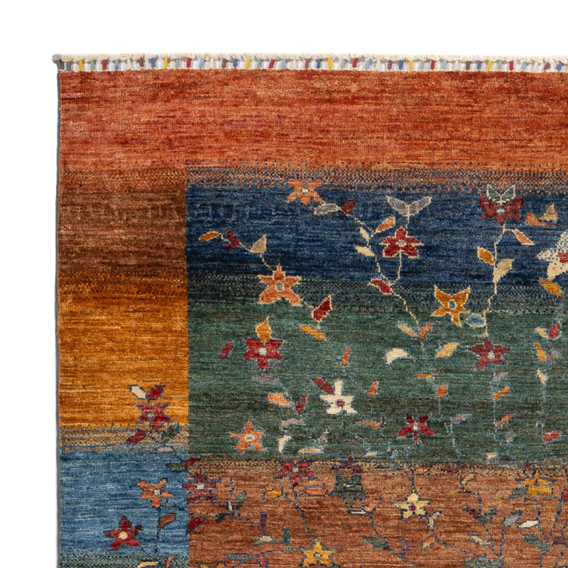 Gabbeh Tæppe - Loribaft Persisk - 193 x 158 cm - flerfarvet