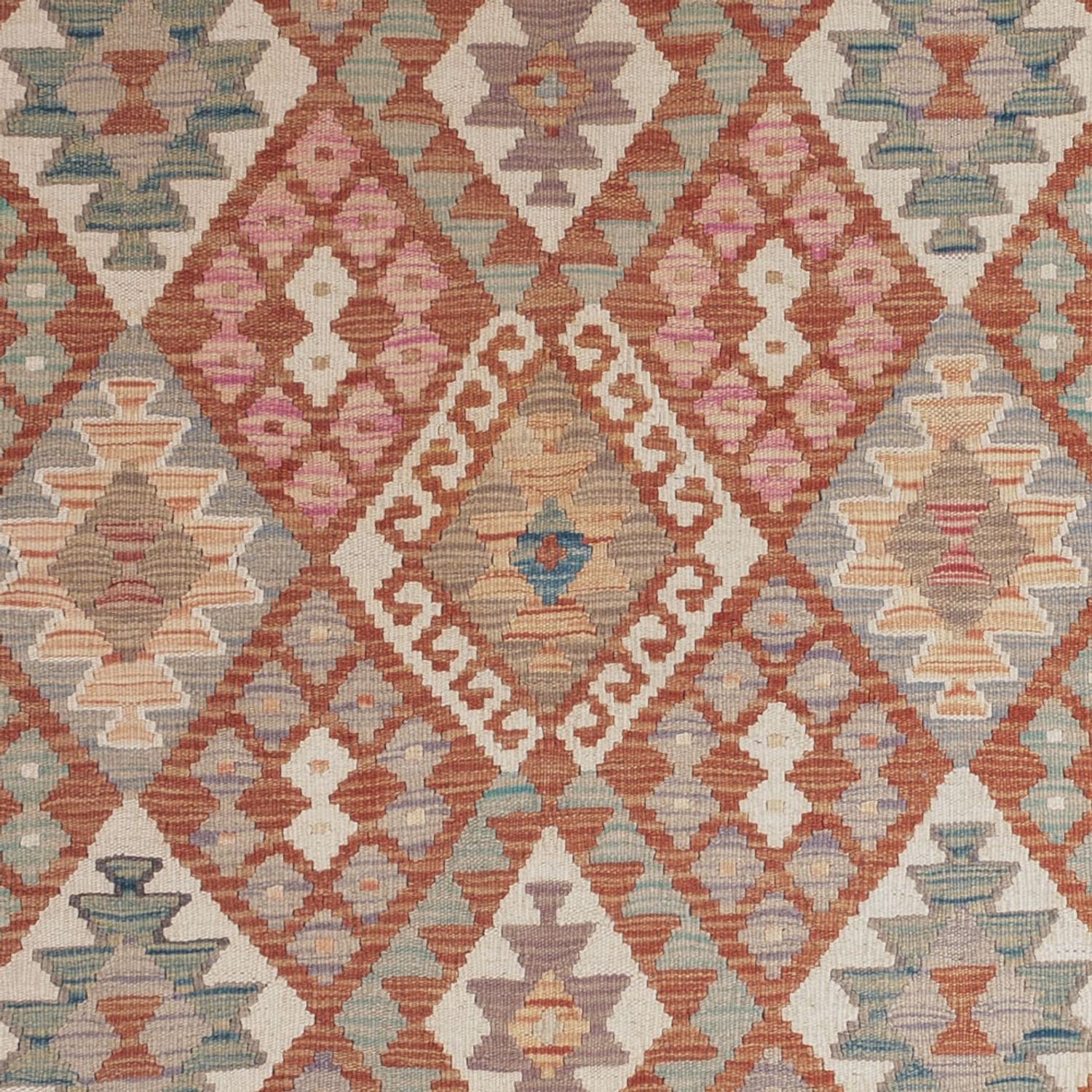 Kelim Carpet - Splash - 193 x 137 cm - flerfarvet