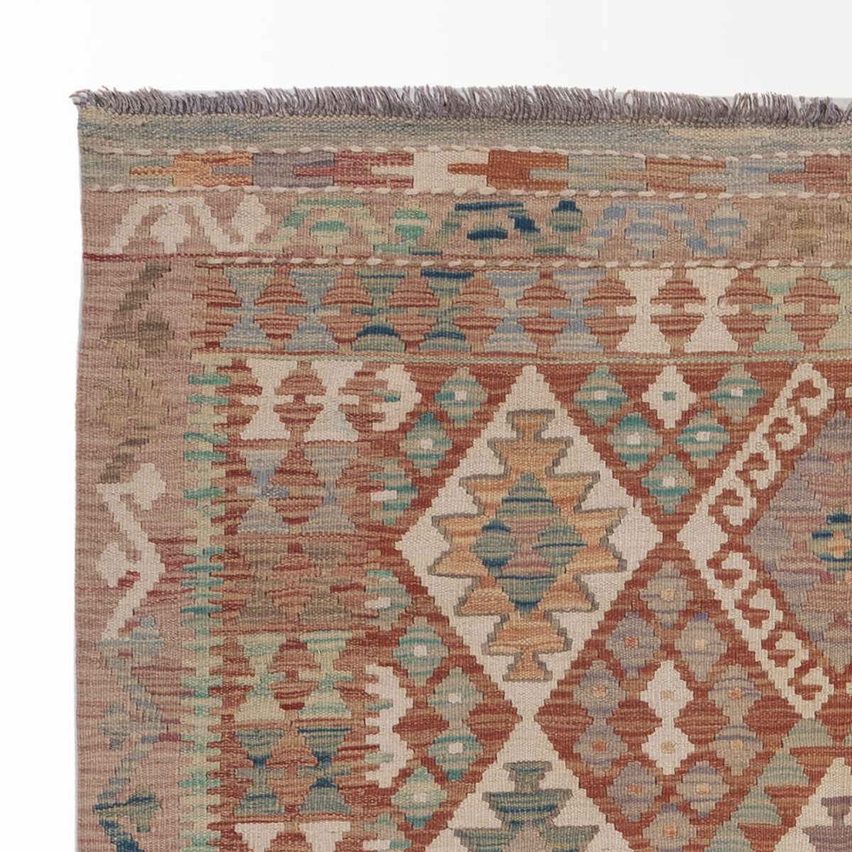 Kelim Carpet - Splash - 193 x 137 cm - flerfarvet